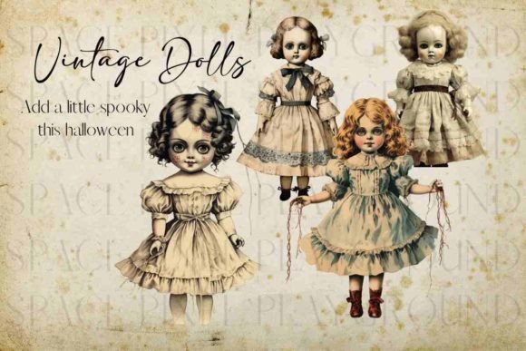 Download Vintage Dolls Clipart - Vintage doll Collection