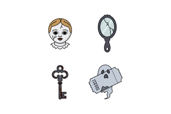 Download Vintage Creepy Doll Cracked Mirror Old K - Premium Bundle