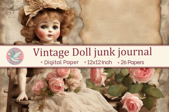 Download Vintage Doll Junk Journal - Vintage doll Collection